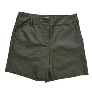 I Love Tyler Madison Billie Waxed Shorts In Army Green‎ Sz M